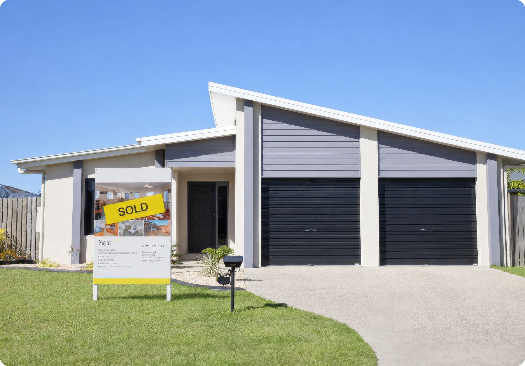 modern house sold